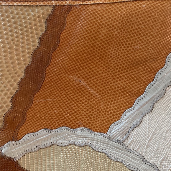 Vintage Carlos Falchi patchwork attaché - Picture 9 of 13